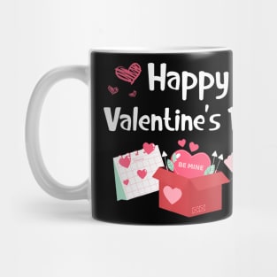 Happy Valentines Day Be Mine Cute Hearts VDay Pajama Mug